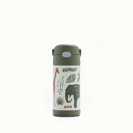 Garrafa Térmica Infantil Thermos Funtainer F410 Reino da Selva- 355ml
