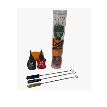 Kit Limpeza P/ Armamento Curto Revolver Pistolas 38 380 9mm