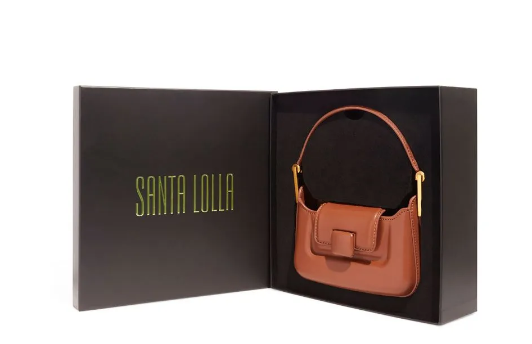 Bolsa Santa Lolla Material Soft Marrom Nuts Duas Alças