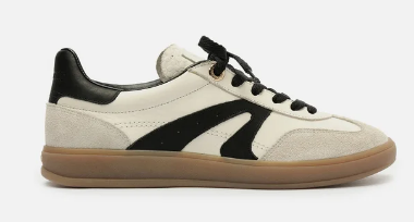 Tenis Arezzo Branco Camurça Amarração Retrô Preto