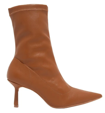 Bota Santa Lolla Cano Médio Napa Stretch Caramelo