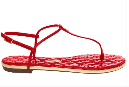Rasteira Santa Lolla Verniz Russian Red