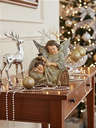 Adorno de mesa Anjo da Guarda