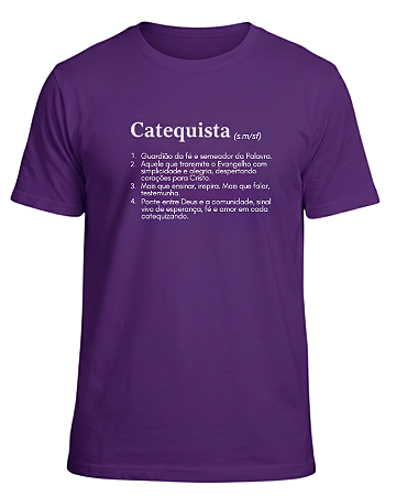 Camiseta Catequista - Roxa