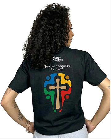 Camiseta Sou Mensageiro do amor - Estampa nas costas
