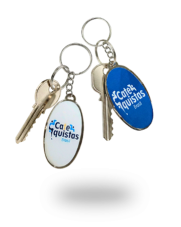 Chaveiro metálico Catequistas Brasil - Sortido