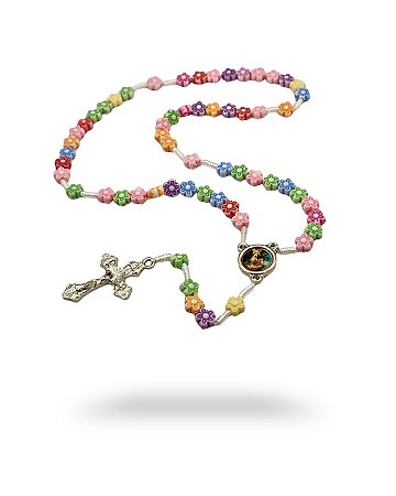 Terço Infantil de Flor Nossa Senhora de Fátima