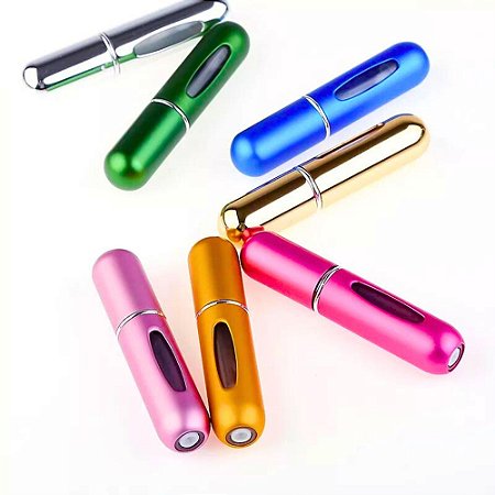 Porta Perfume Recarregável Portátil Frasco Spray para Bolsa