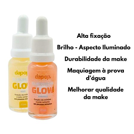 Blindagem Glow Efeito Iluminador Maquiagem A Prova D'agua Prime Fixador Diluidor