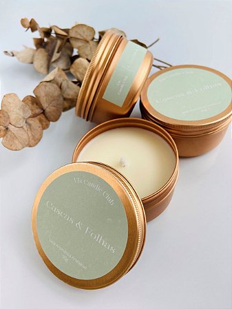 Vela Aromática Artesanal | Cascas e Folhas | 90g