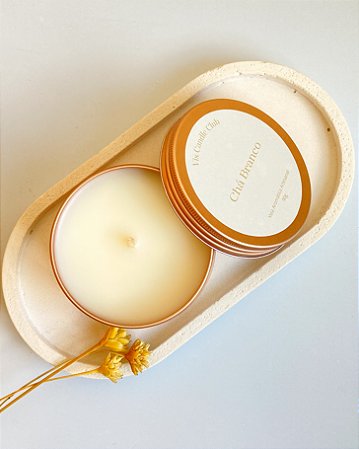Vela Aromática Artesanal | Chá Branco | 90g