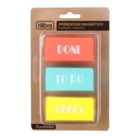 PRENDEDOR MAGNÉTICO - BLISTER COM 3 UNIDADES
