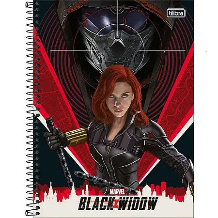 CADERNO UNIVERSITÁRIO VIÚVA NEGRA 1 MATÉRIA 80F TILIBRA