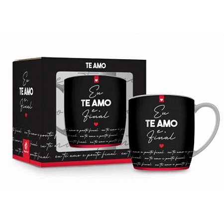 CANECA PORCELANA URBAN 360ML - TE AMO E PONTO