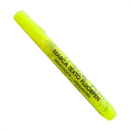 MARCA TEXTO FLUORPEN AMARELO LIMAO