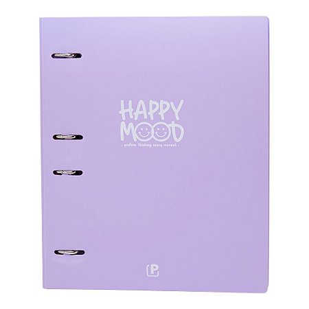 CADERNO ARGOLADO COLEGIAL LILAS PASTEL POLIBRAS