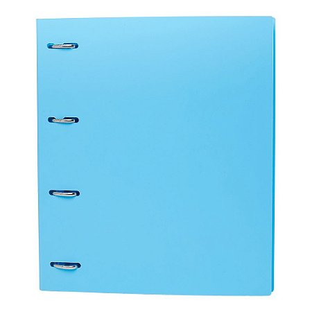 CADERNO ARGOLADO UNIV AZUL PASTEL POLIBRAS