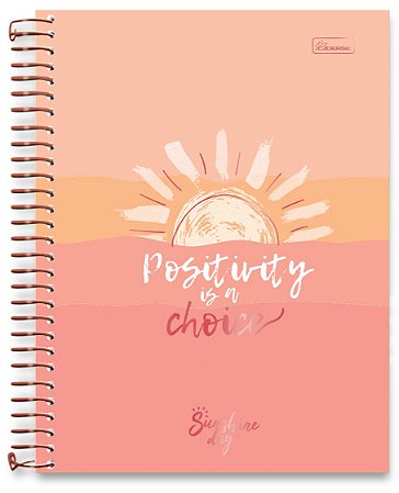 CADERNO UNIV 1M 80F SUNSHINE DAY