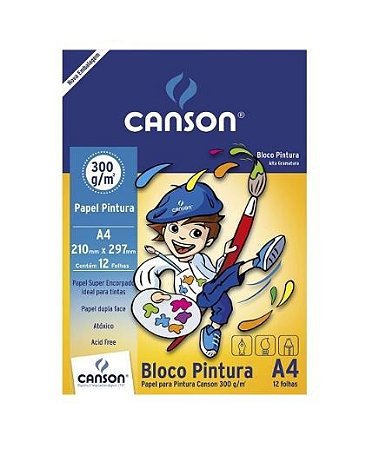 BLOCO PINTURA INFANTIL 12FLS A4 300GM2
