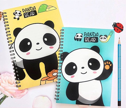 Caderno de desenho Panda