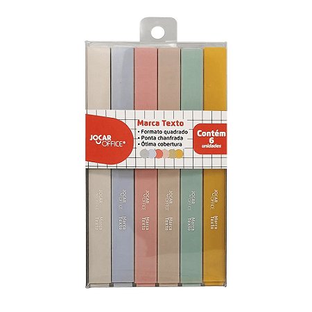 MARCA TEXTO 6 CORES JOCAR OFFICE