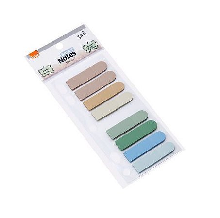 MARCADOR DE PÁGINAS 12X45MM - RELAX - P/ FICHÁRIO - 8 CORES