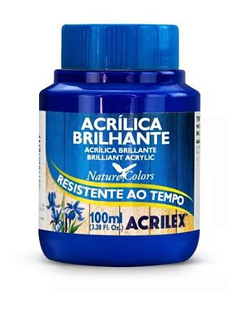 TINTA ACRILICA BRILHANTE ACRILEX 37ML 501 AZUL TURQUESA
