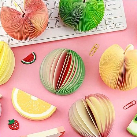 BLOQUINHO 3D FRUTAS KAWAII