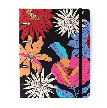 CADERNO CRIATIVO OFFICE DUO POLEN A5 TROPICALIA PRETO  CICERO
