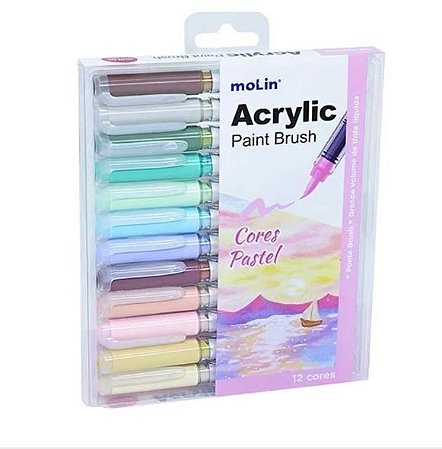 MARCADOR ACRYLIC BRUSH CORES PASTEIS MOLIN