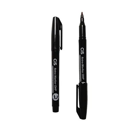 CANETA  MARCADOR PERMANENTE RETRO 1.0 PRETA CIS