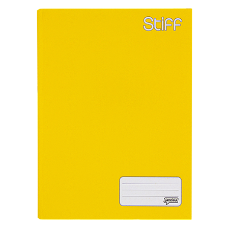 CADERNO BROCHURA UNIV 96FLS STIFF AMARELO  JANDAIA