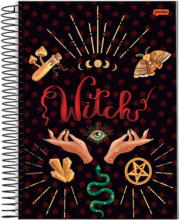 CADERNO ESP. 1/4 80FLS SPOOKY LOVE JANDAIA