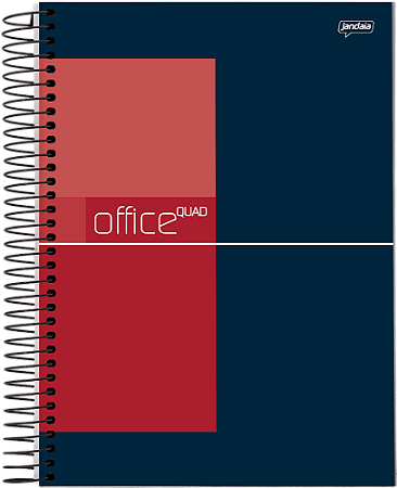CADERNO UNIVERSITÁRIO QUADRICULADO 10X10MM 96FLS OFFICE COLLECTION JANDAIA