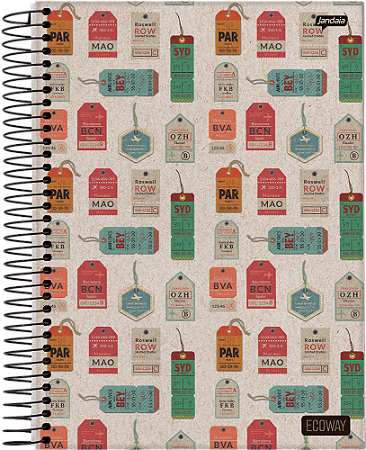 CADERNO ESP. UNIVERSITÁRIO 160FLS 10 MATERIAS ECO WAY  JANDAIA