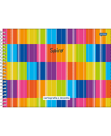 CADERNO CARTOGRAFIA 275X200MM 80FLS SPIRO JANDAIA