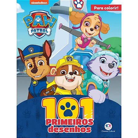 LIVRO PARA COLORIR PRIMEIROS DESENHOS PATRULHA CANINA