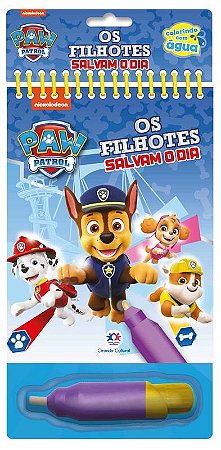 LIVRO AQUABOOK OS FILHOTES SALVAM O DIA  PATRULHA CANINA