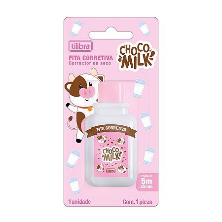 CORRETIVO EM FITA 5MM x 5M CHOCOMILK TILIBRA