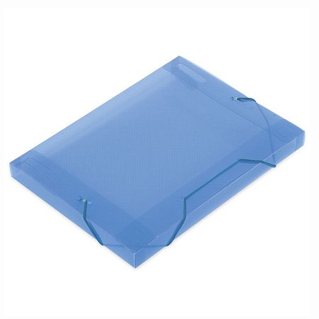 PASTA ESCOLAR 30MM SOFT - AZUL POLIBRAS