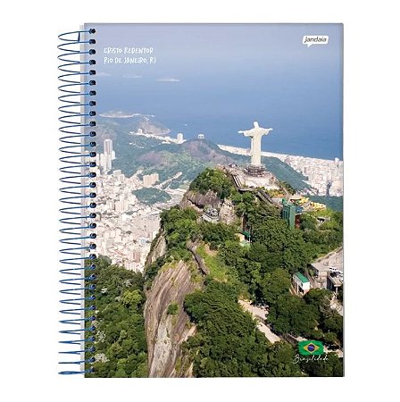 CADERNO UNIVERSITÁRIO 10M 200FLS BRASILIDADE JANDAIA