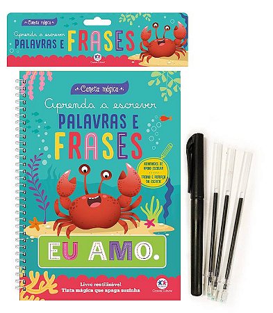 LIVRO APRENDA A ESCREVER PALAVRAS E FRASES