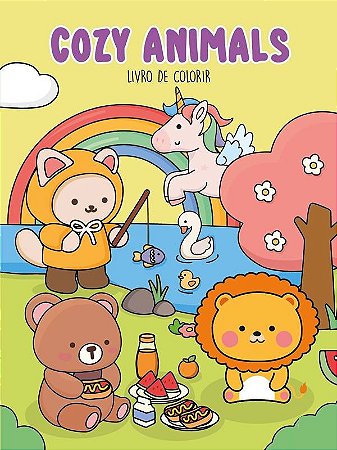 Livro de Colorir Cozy Animals