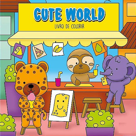 LIVRO DE COLORIR CUTE WORLD