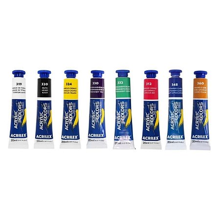 ESTOJO ACRYLIC COLORS C/8 CORES ACRILEX