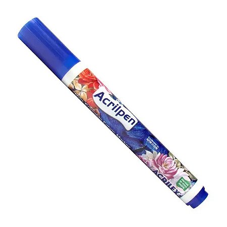 CANETA ACRILPEN COR AZUL TURQUESA