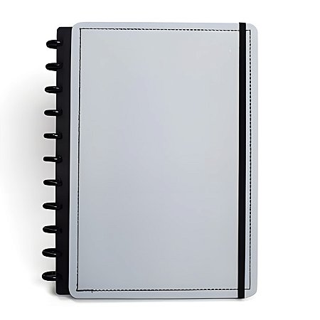 CADERNO REPOSICIONÁVEL DISKO GREY M