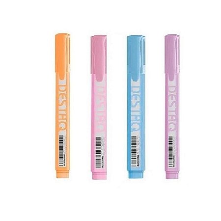 Marca Texto Destaq Cores Pastel Compactor