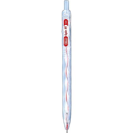 CANETA  RETRATIL SPIN VERMELHA 0.5MM