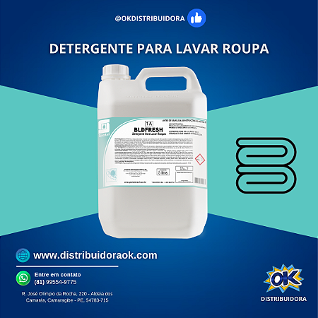 BLDFRESH DETERGENTE ALCALINO PARA ROUPAS 20 LITROS - SPARTAN